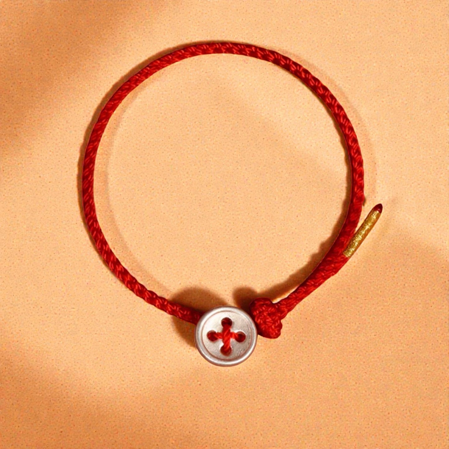 999 Fine Silver Handcrafted Button “turning the tide” Twisting fortune Weaving Bracelet
