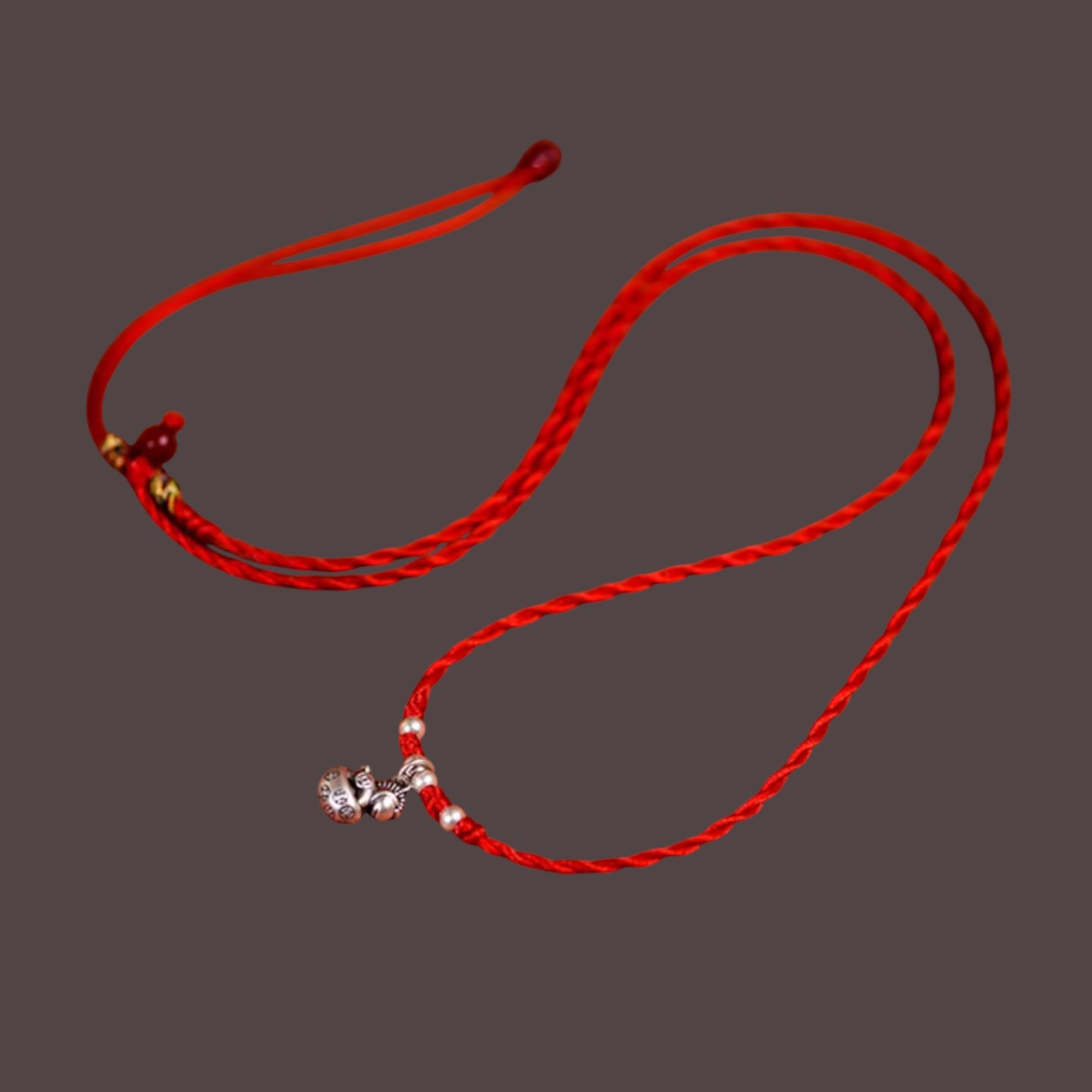 999 Fine Silver Horse Charm Waist Belly Chain Belt Weaving Adjustable Rope