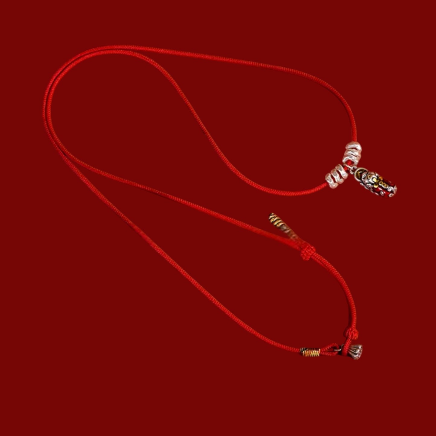 999 Fine Silver Pixiu Bring Wealth Charm Waist Chain Bell Rope Belt