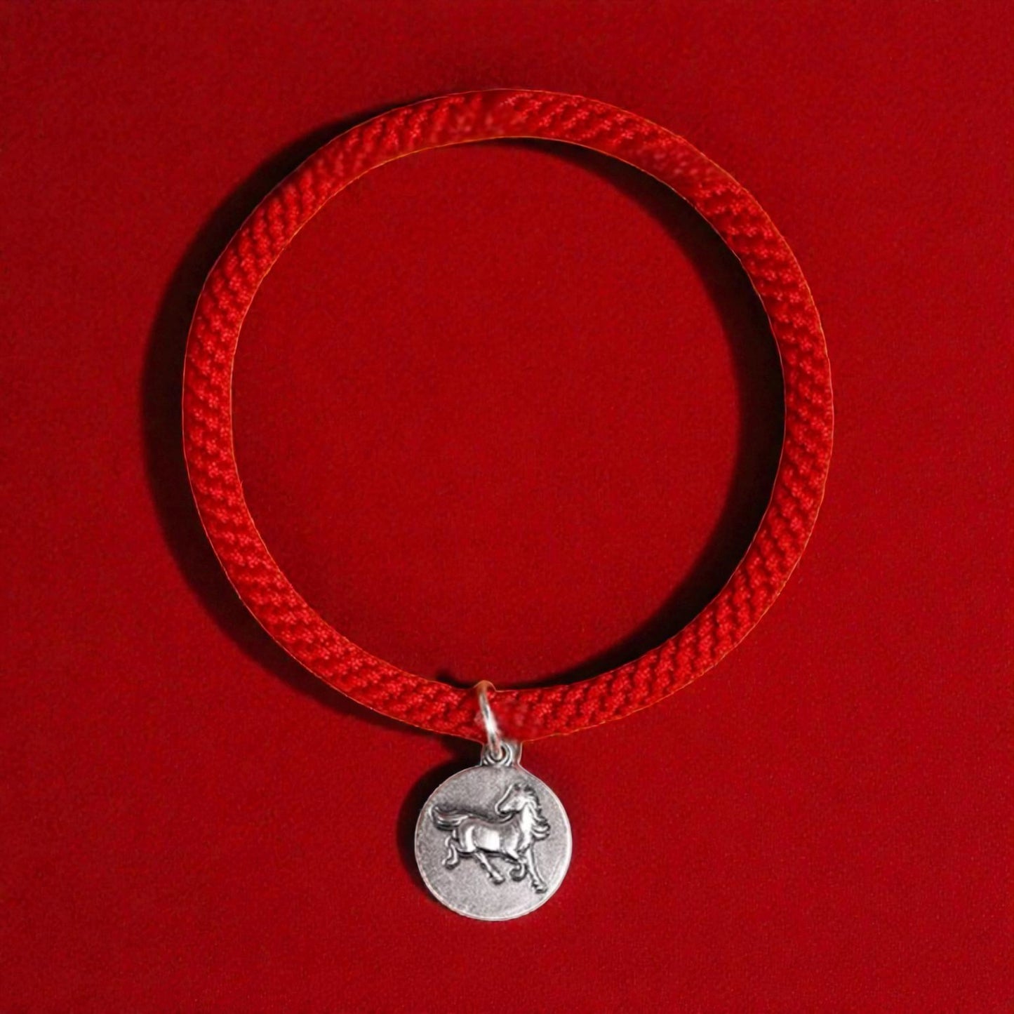 999 Fine Silver Chinese Zodiac Horse Dragon Charm Bracelet