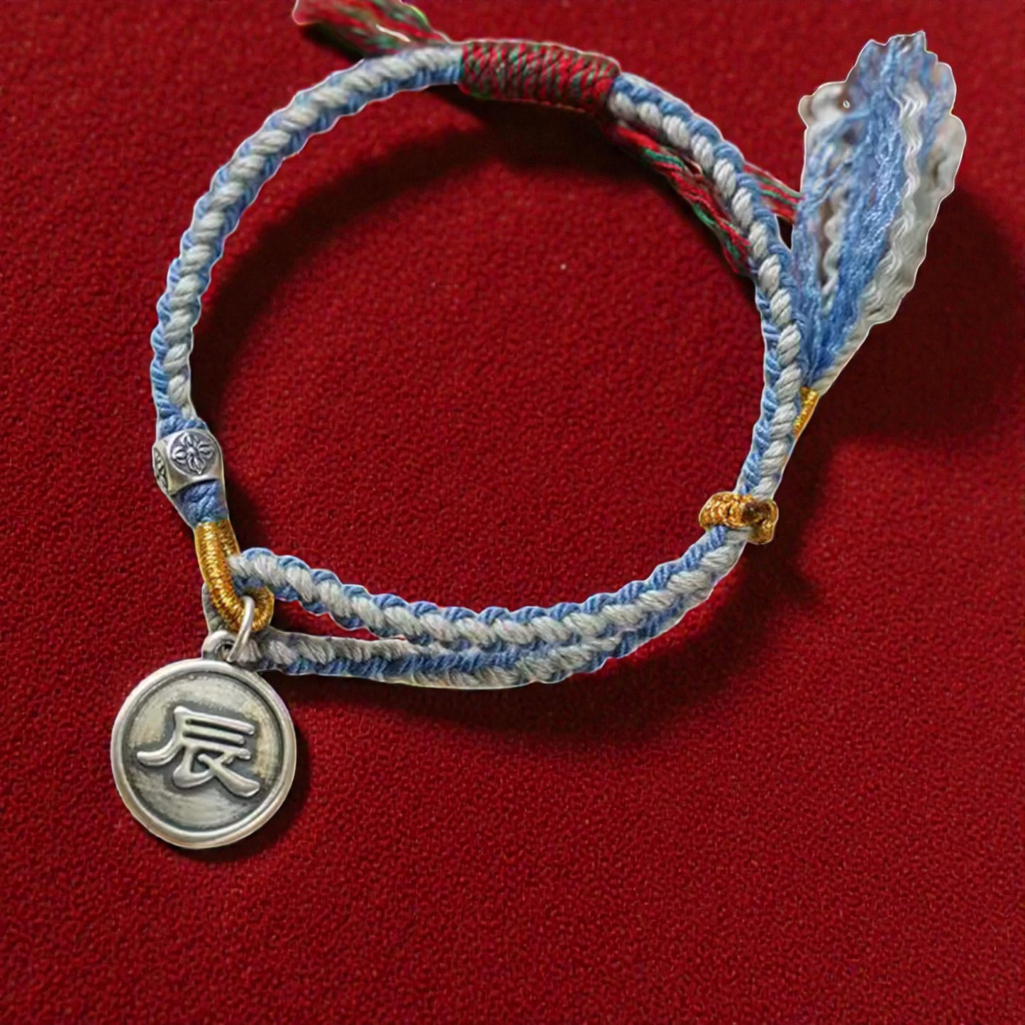 999 Fine Silver Chinese Zodiac Dragon Charm Bracelet