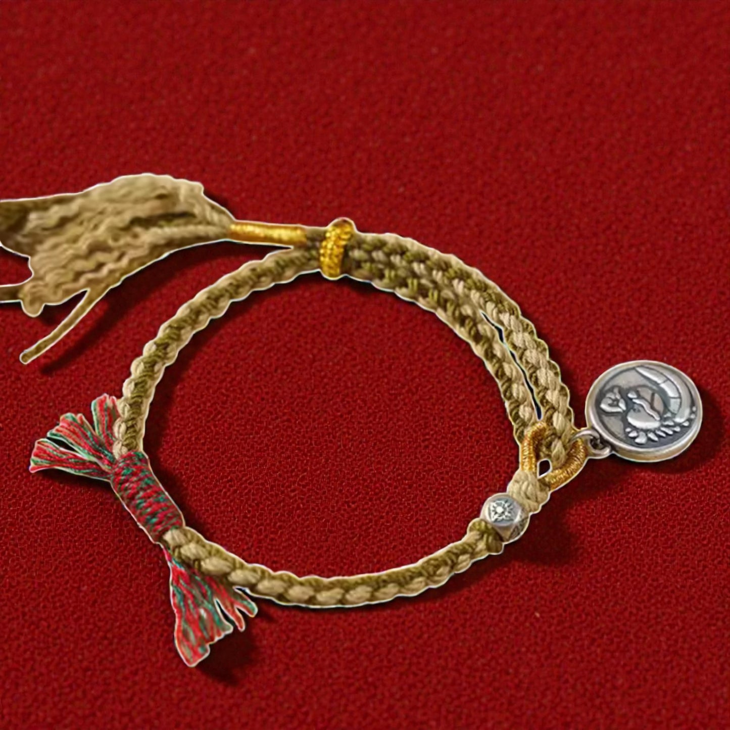 999 Fine Silver Chinese Zodiac Dragon Charm Bracelet