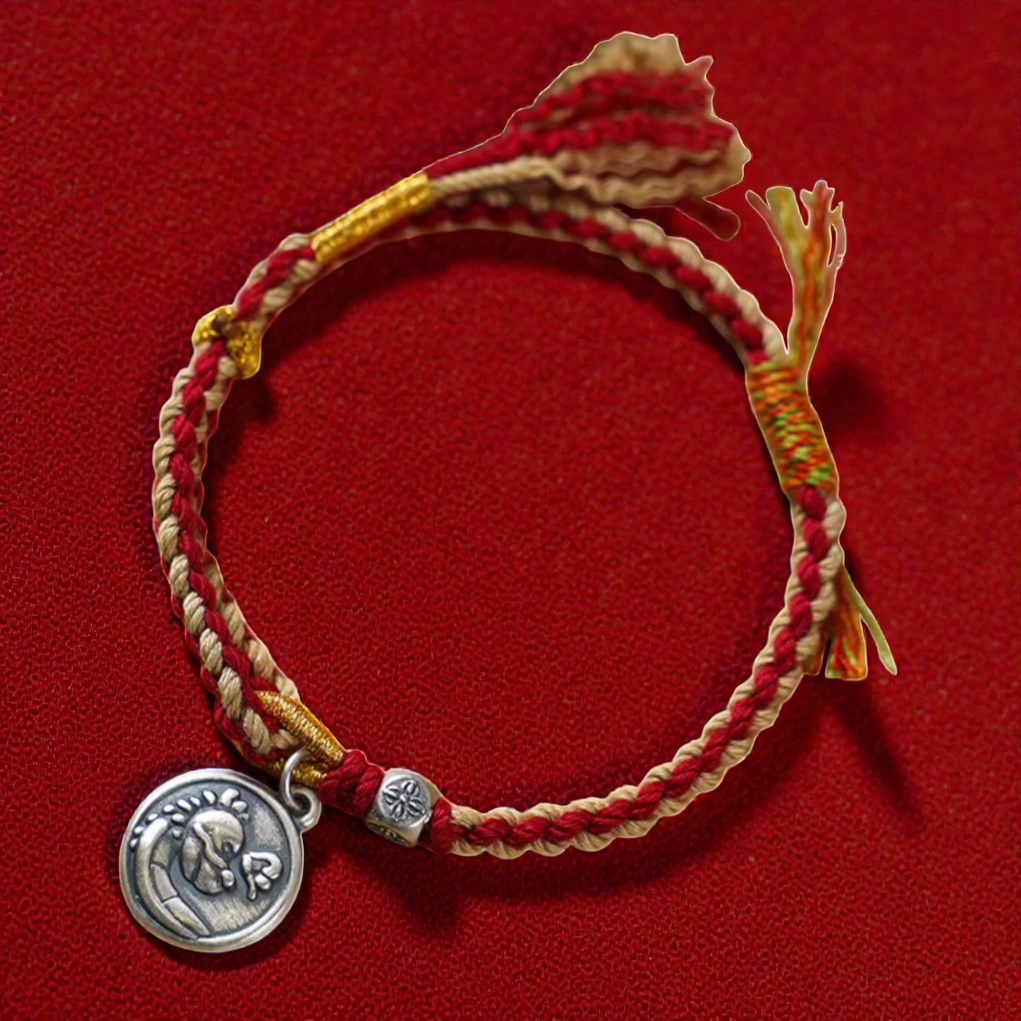 999 Fine Silver Chinese Zodiac Dragon Charm Bracelet