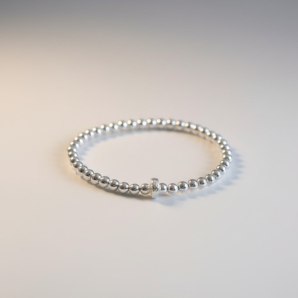 s925 Sterling Silver Minimal Beads Lucky Good Fortune Koi fish Bracelet