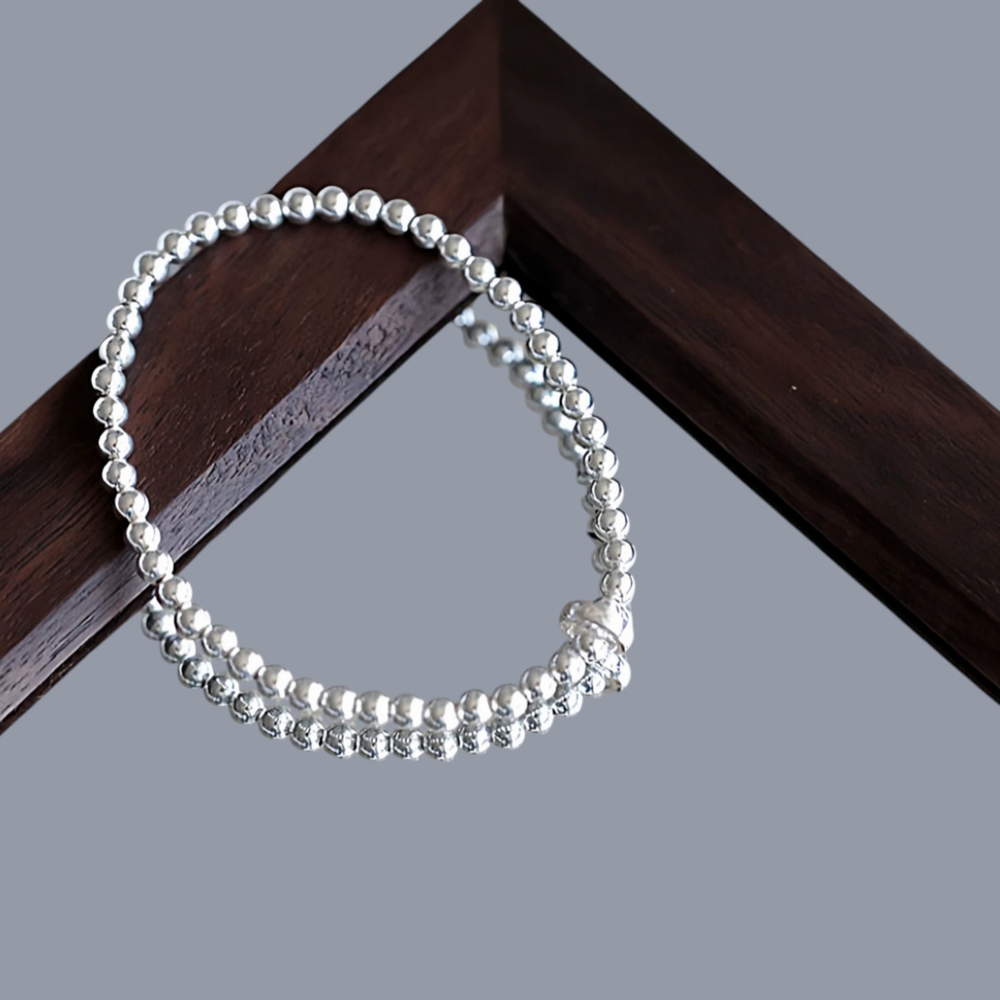 s925 Sterling Silver Minimal Beads Lucky Good Fortune Koi fish Bracelet