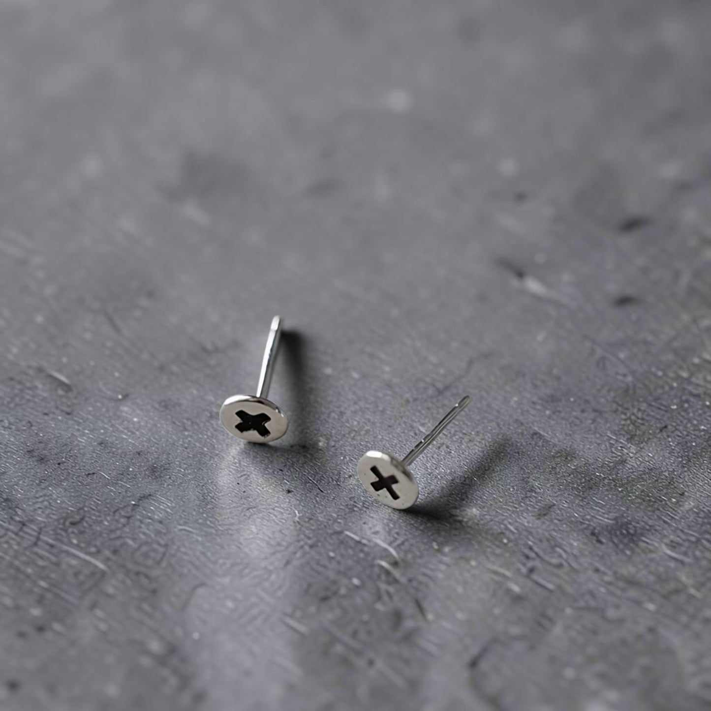s925 Sterling Silver Neutral Screw Hypoallergenic Delicate Unisex Stud Earrings