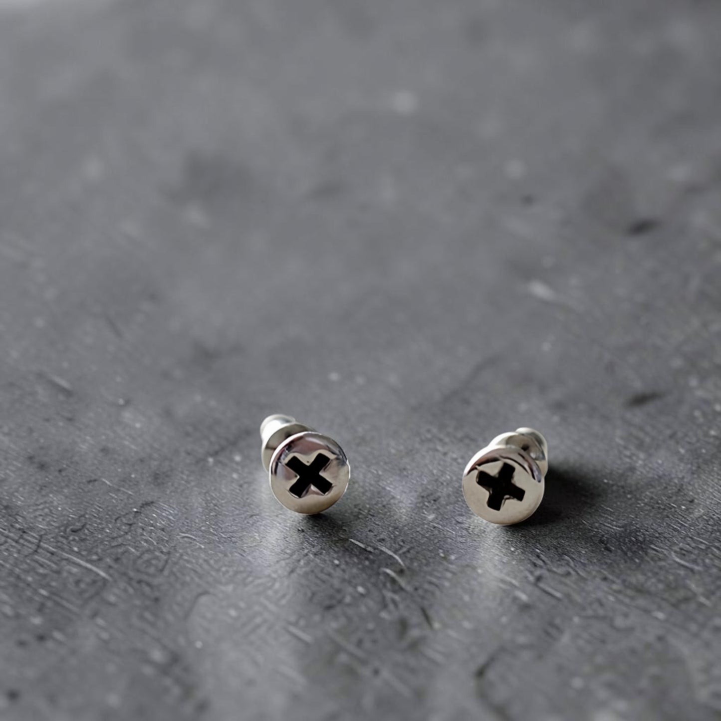 s925 Sterling Silver Neutral Screw Hypoallergenic Delicate Unisex Stud Earrings