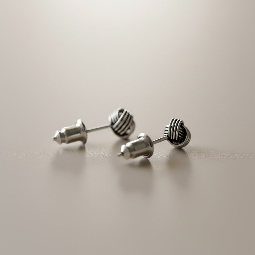 s925 Sterling Silver Mini Minimal Vintage Style Unisex Stud Earrings