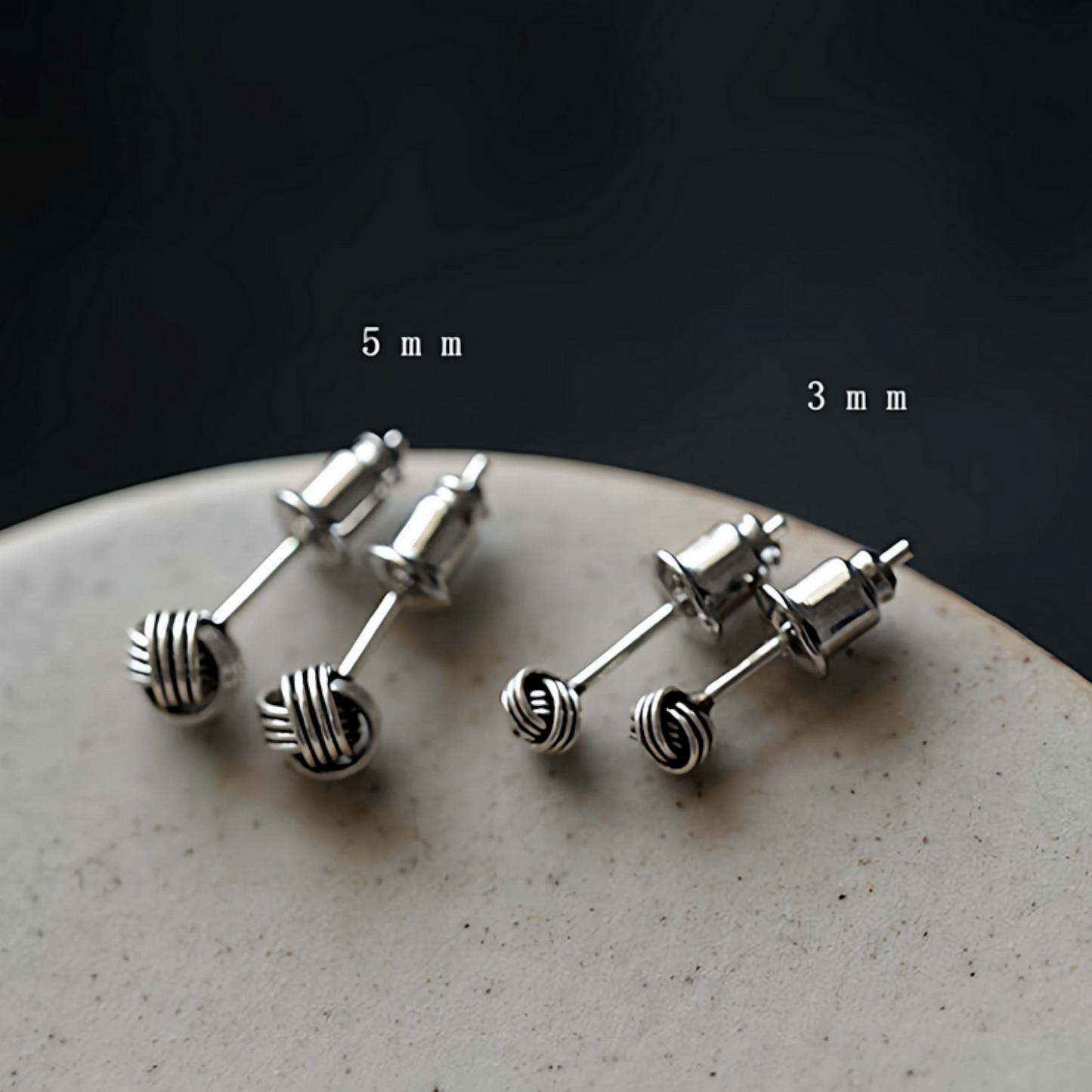 s925 Sterling Silver Mini Minimal Vintage Style Unisex Stud Earrings