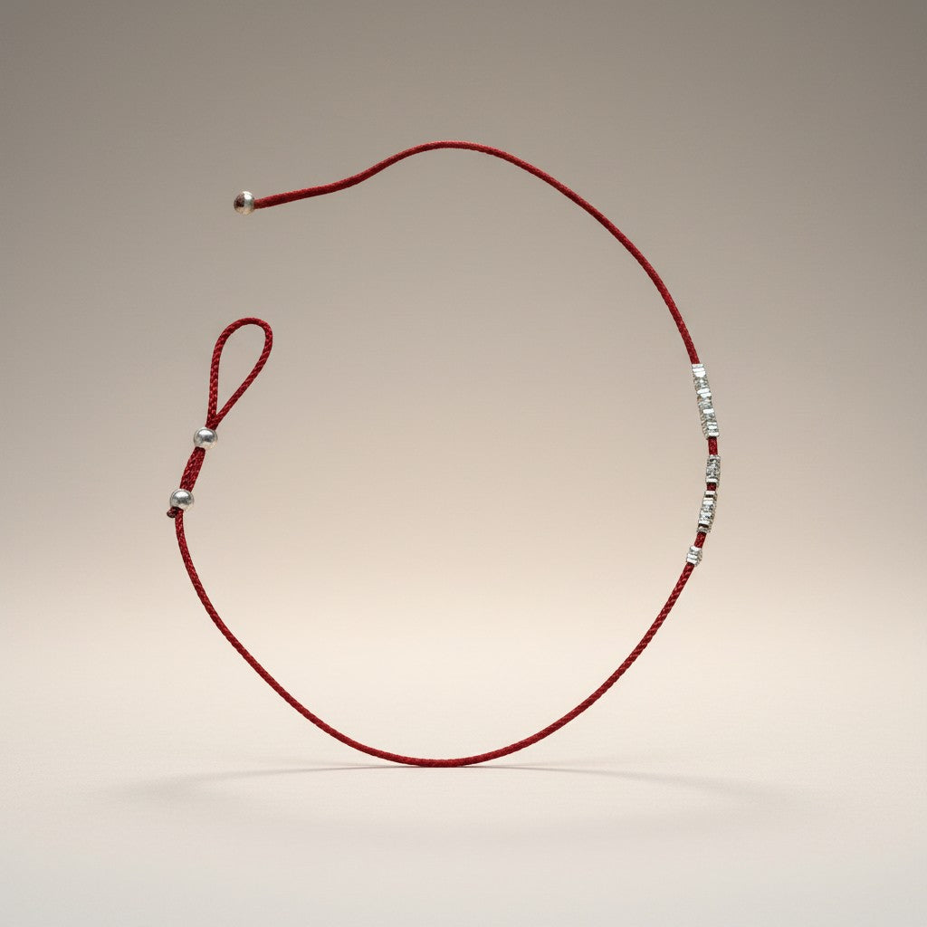 s925 Sterling Silver Minimal Style Beads Bracelet Anklet