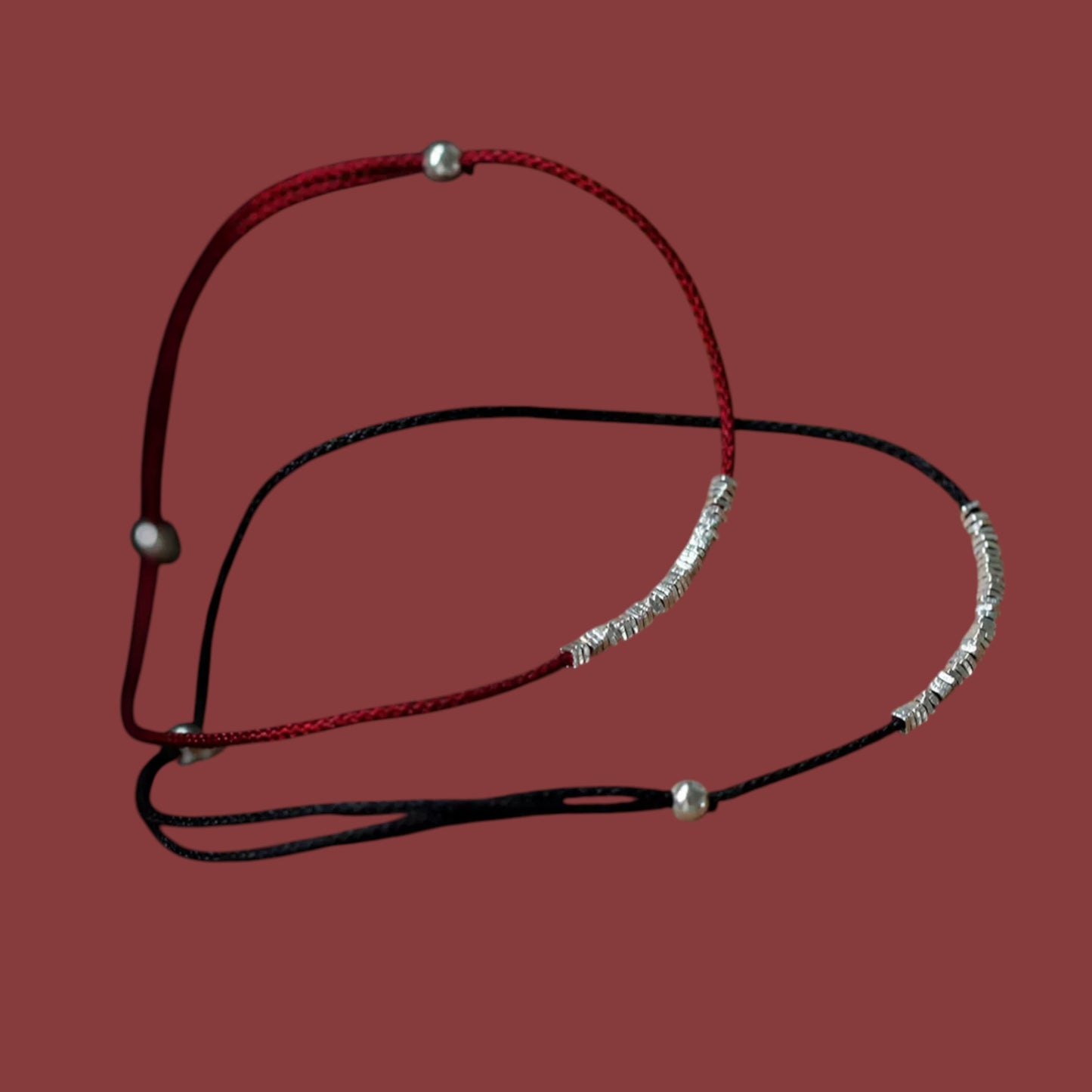 s925 Sterling Silver Minimal Style Beads Bracelet Anklet