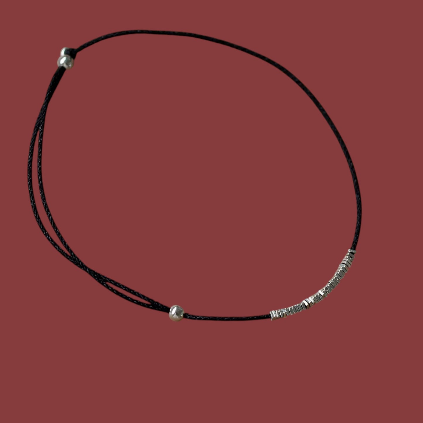 s925 Sterling Silver Minimal Style Beads Bracelet Anklet