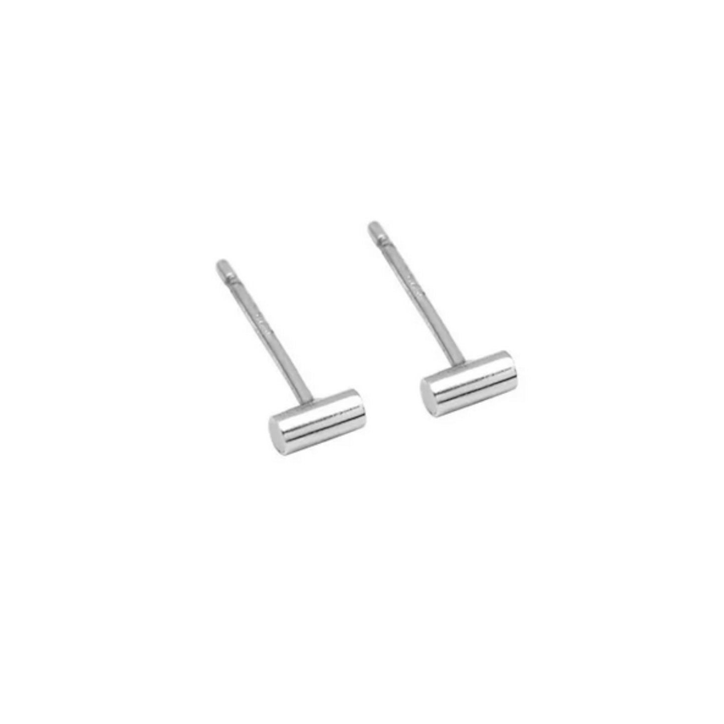 s925 Sterling Silver Mini Minimal Style Everyday Wear Stud Earrings