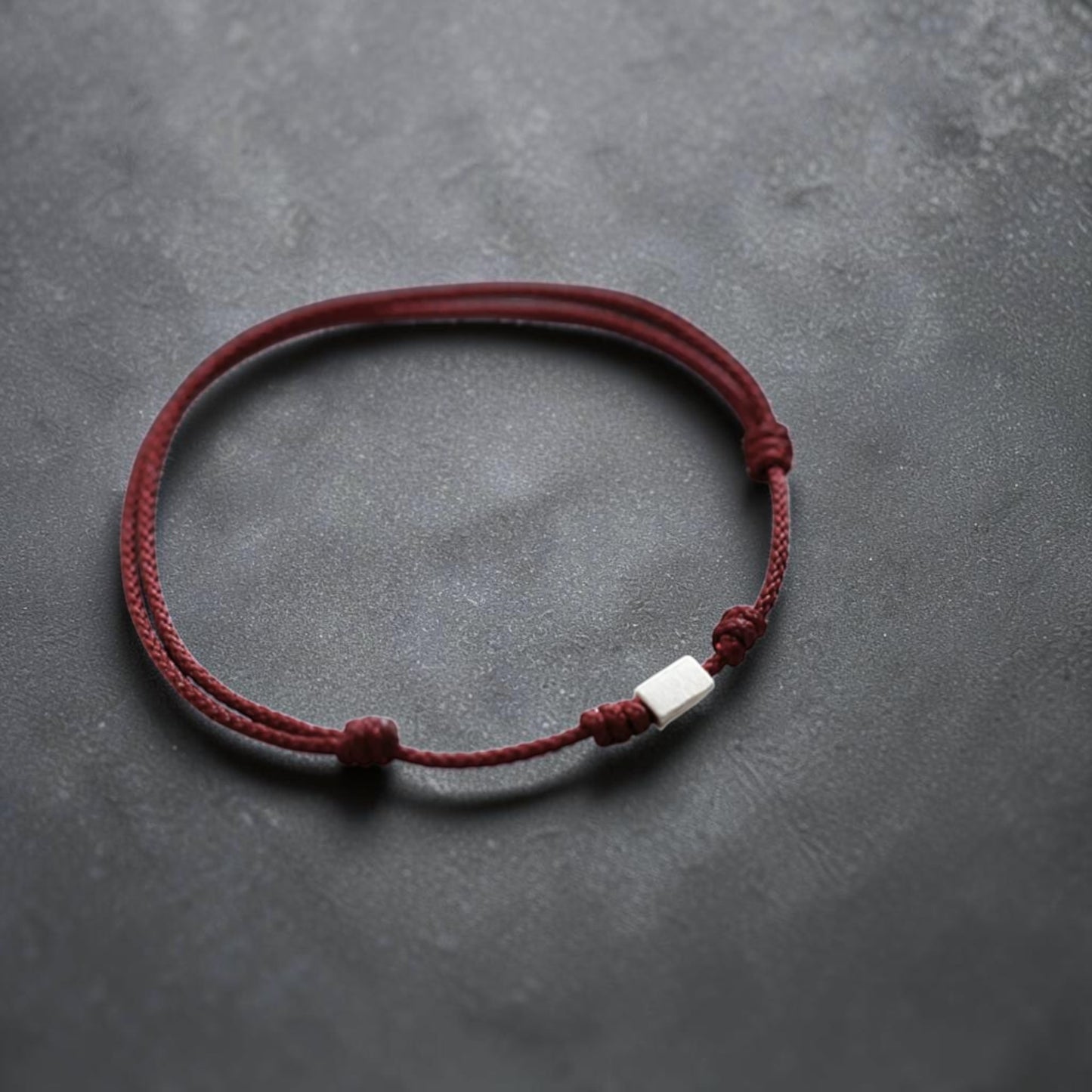 s925 Sterling Silver Mini Minimal Charm Stacking Weaving Thin Cord Bracelet Anklet