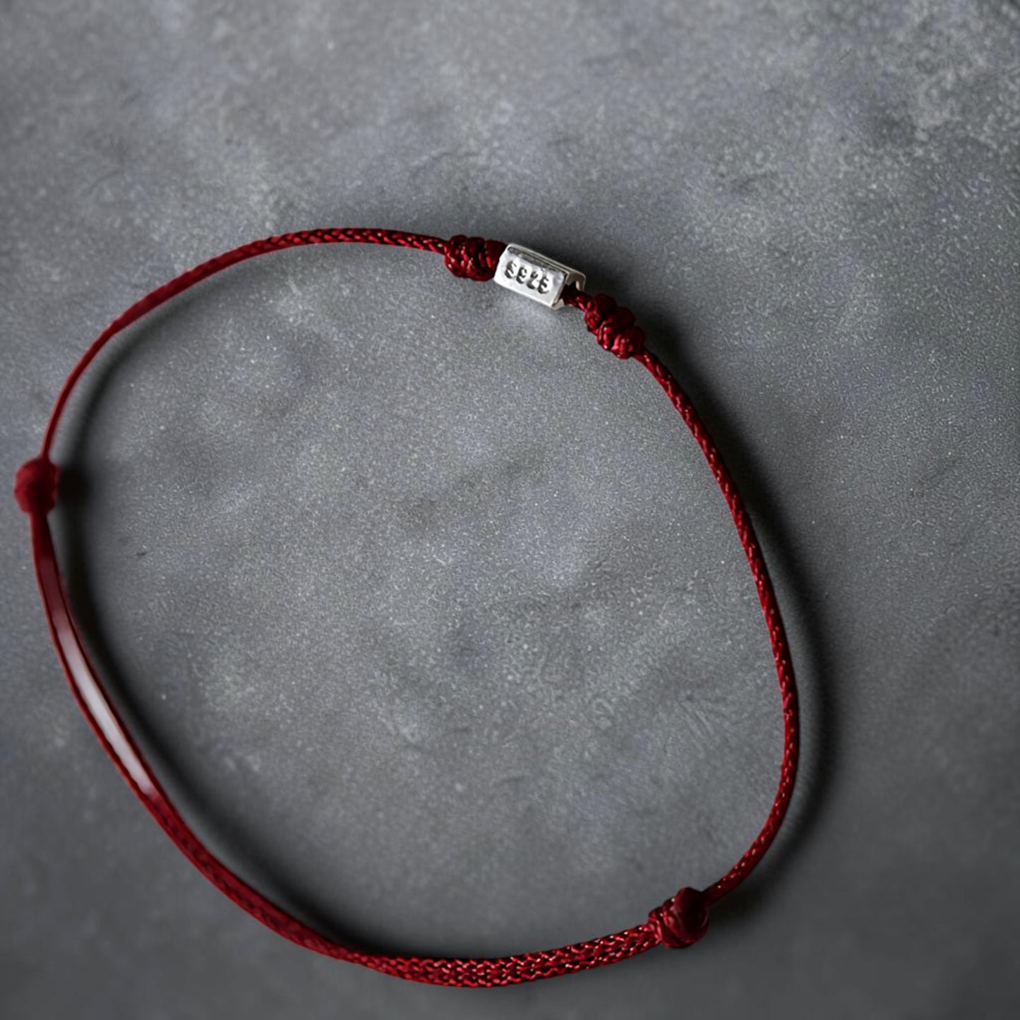 s925 Sterling Silver Mini Minimal Charm Stacking Weaving Thin Cord Bracelet Anklet