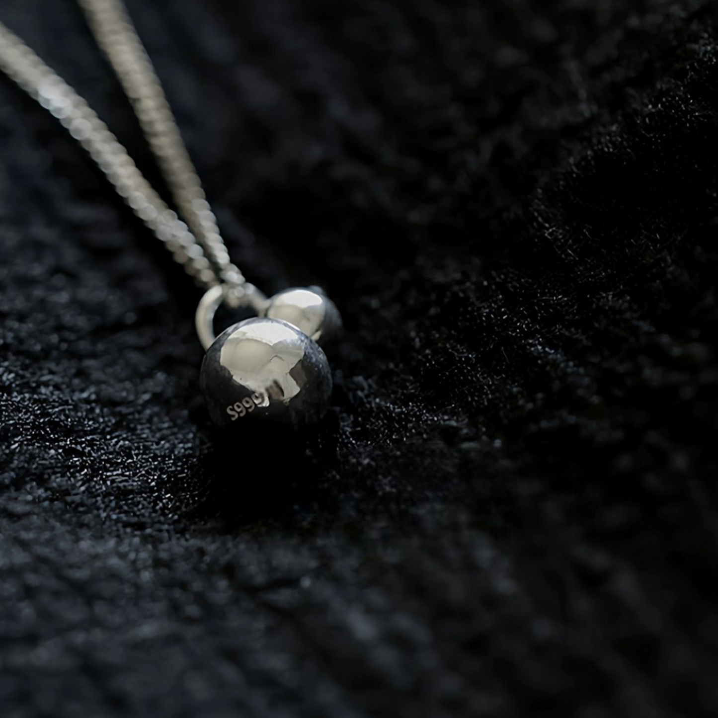 999 Fine Silver Mini Minimal Style Gourd Charm Pendant Chain Necklace