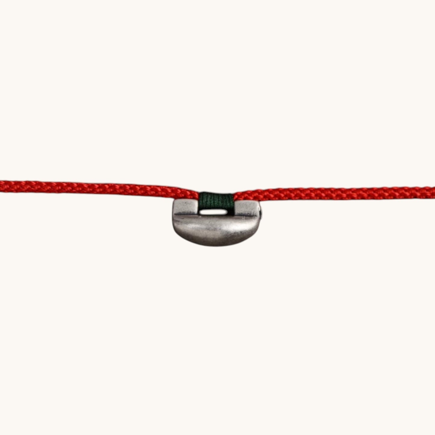 S925 Solid Sterling Silver Lucky Lock Charm Cord Braided Necklace