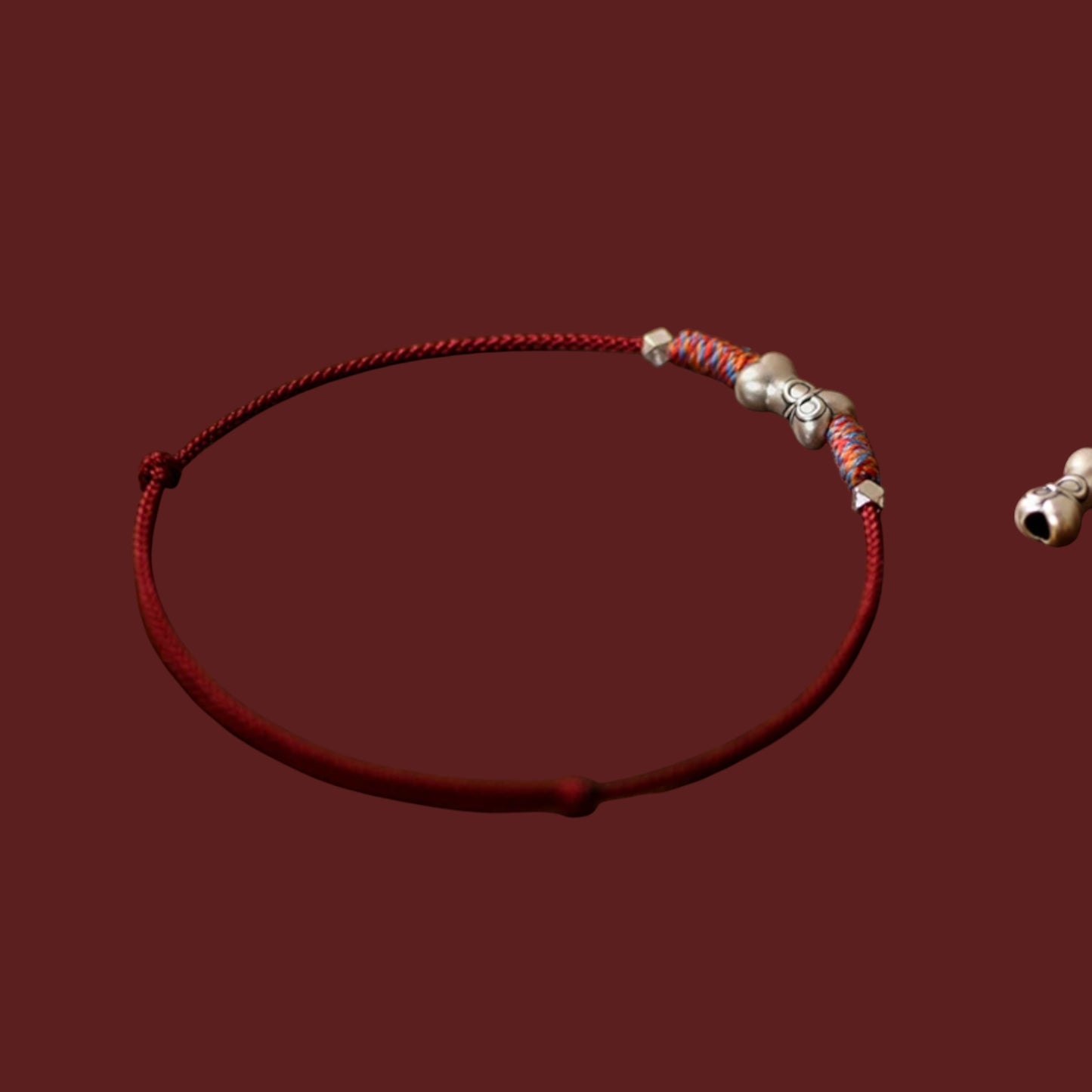 999 Fine Silver Bone Charm Joyful Bond Owner & Pet Matching Thread Necklace Set