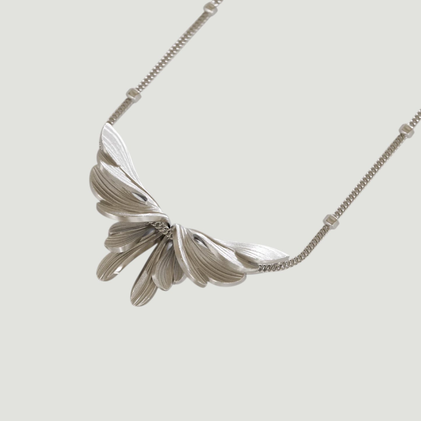 S925 Sterling Silver Butterfly Charm Pendant Necklace