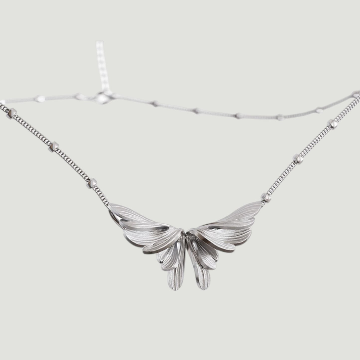 S925 Sterling Silver Butterfly Charm Pendant Necklace