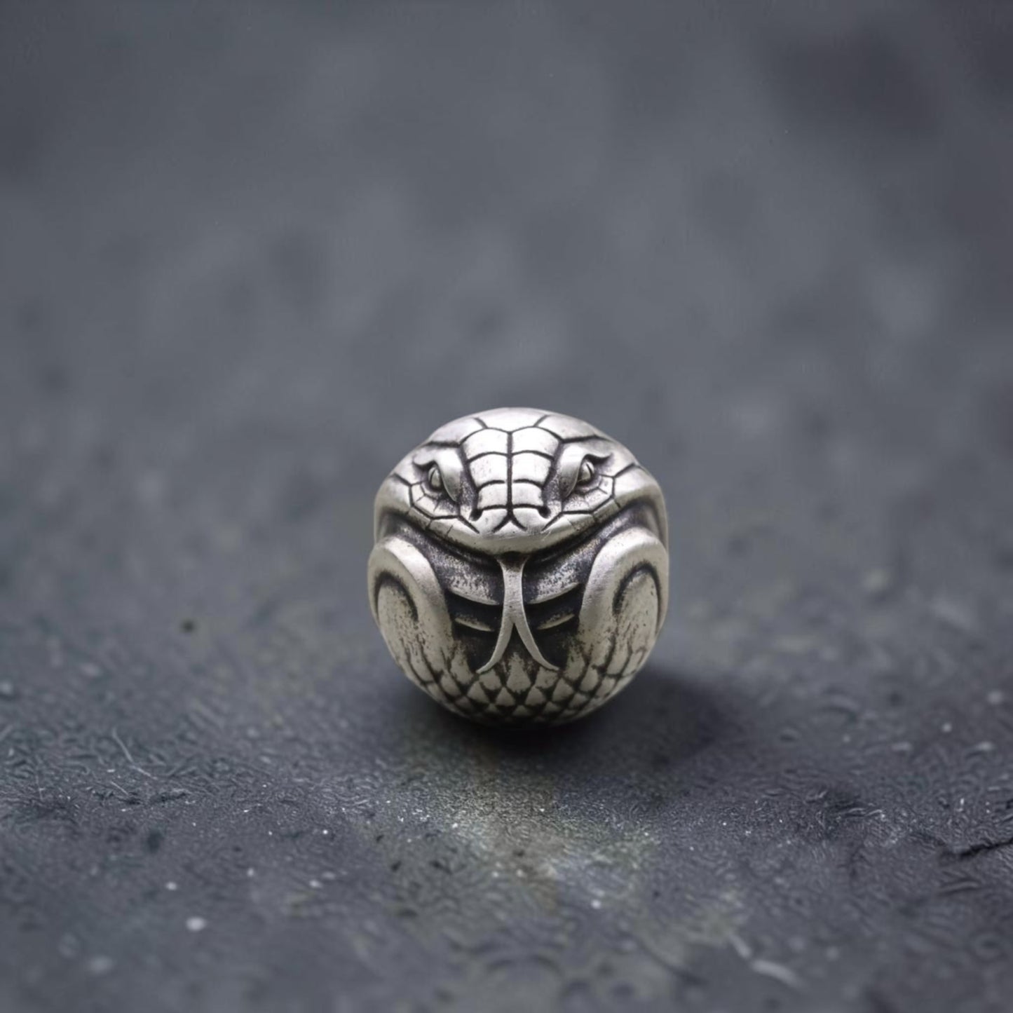 s925 Sterling Silver Snake D.I.Y Bead Charm Spacer Jewelry Making