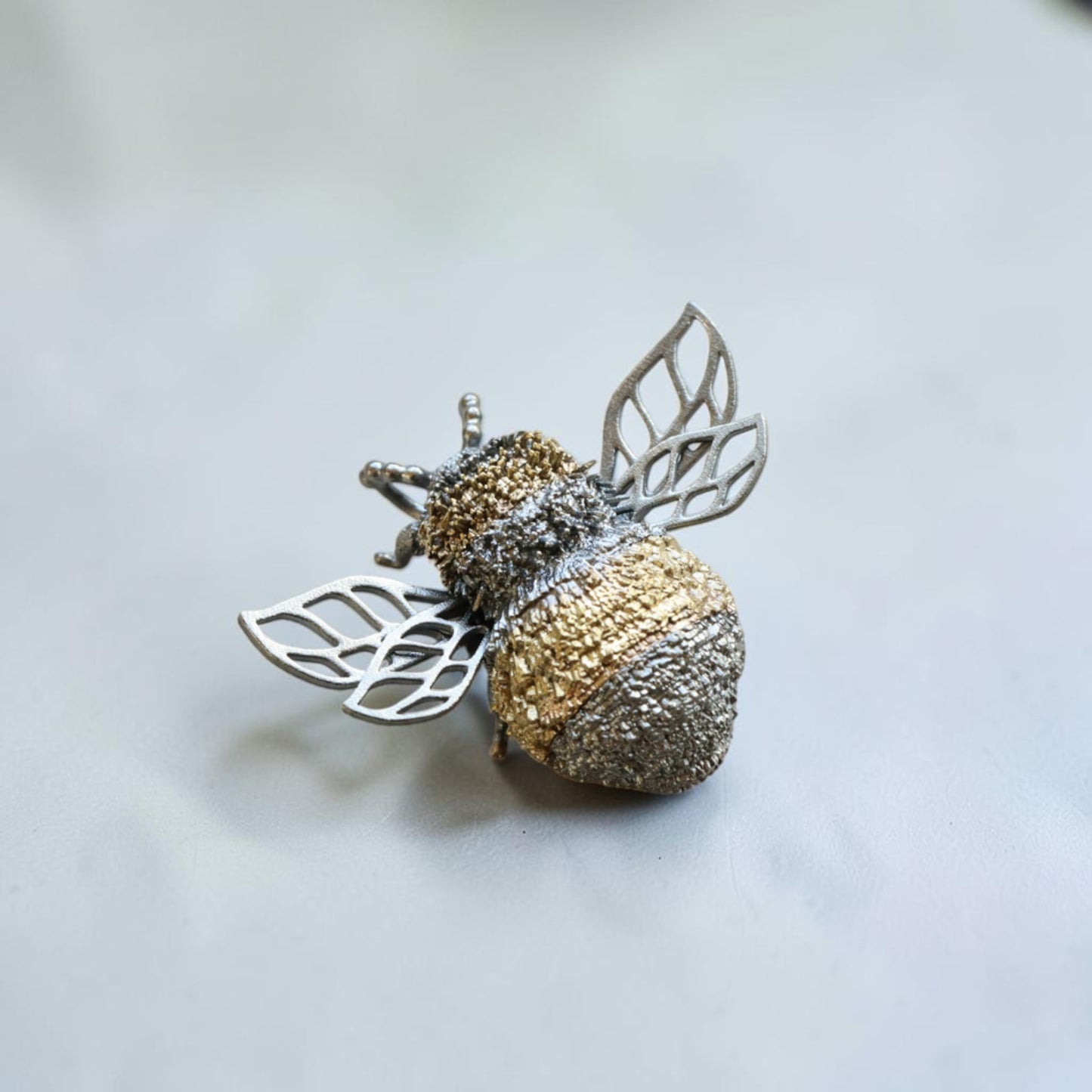 s925 Sterling Silver High Quality Detailed Honeybee Bumblebee Bee Pendant