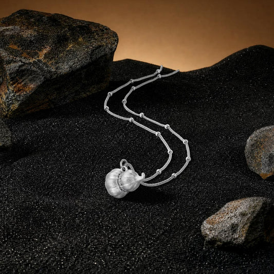 S925 Sterling Silver Lucky Blessing Gourd Necklace