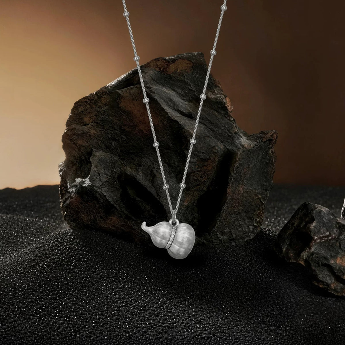 S925 Sterling Silver Lucky Blessing Gourd Necklace