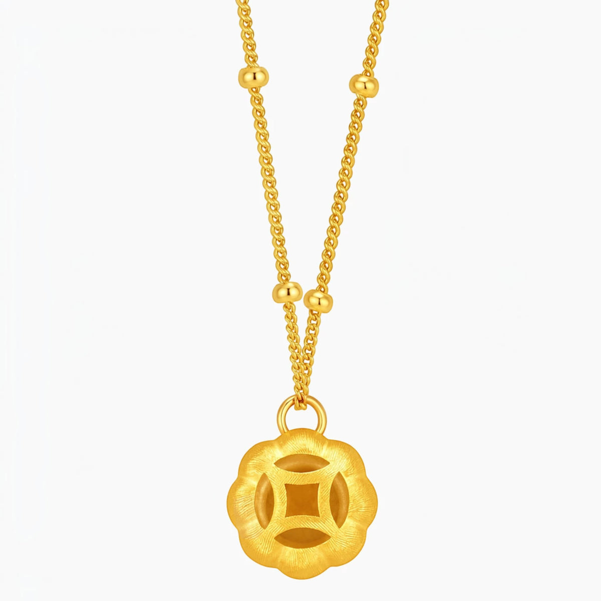 S925 Sterling Silver Lucky Blessing Gourd Necklace