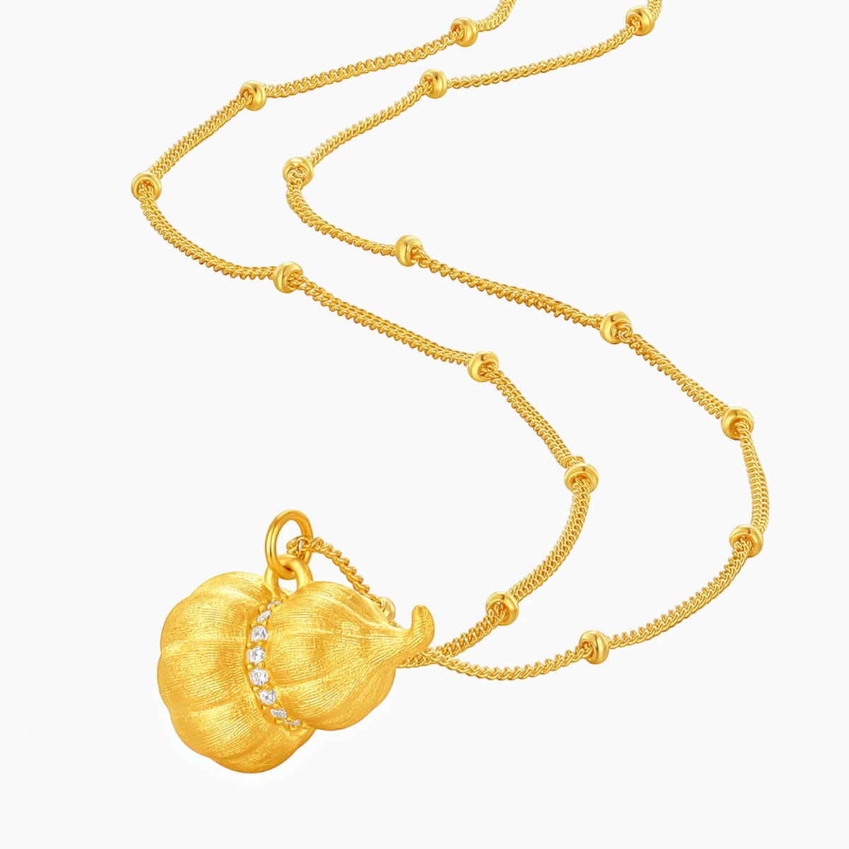 S925 Sterling Silver Lucky Blessing Gourd Necklace