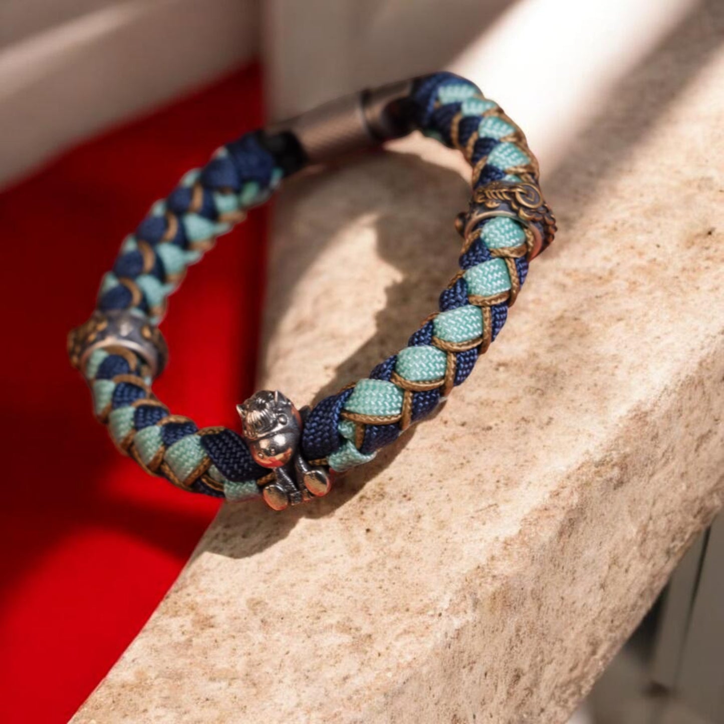 S925 Sterling Silver Zodiac Year of the Horse Braided Bracelet