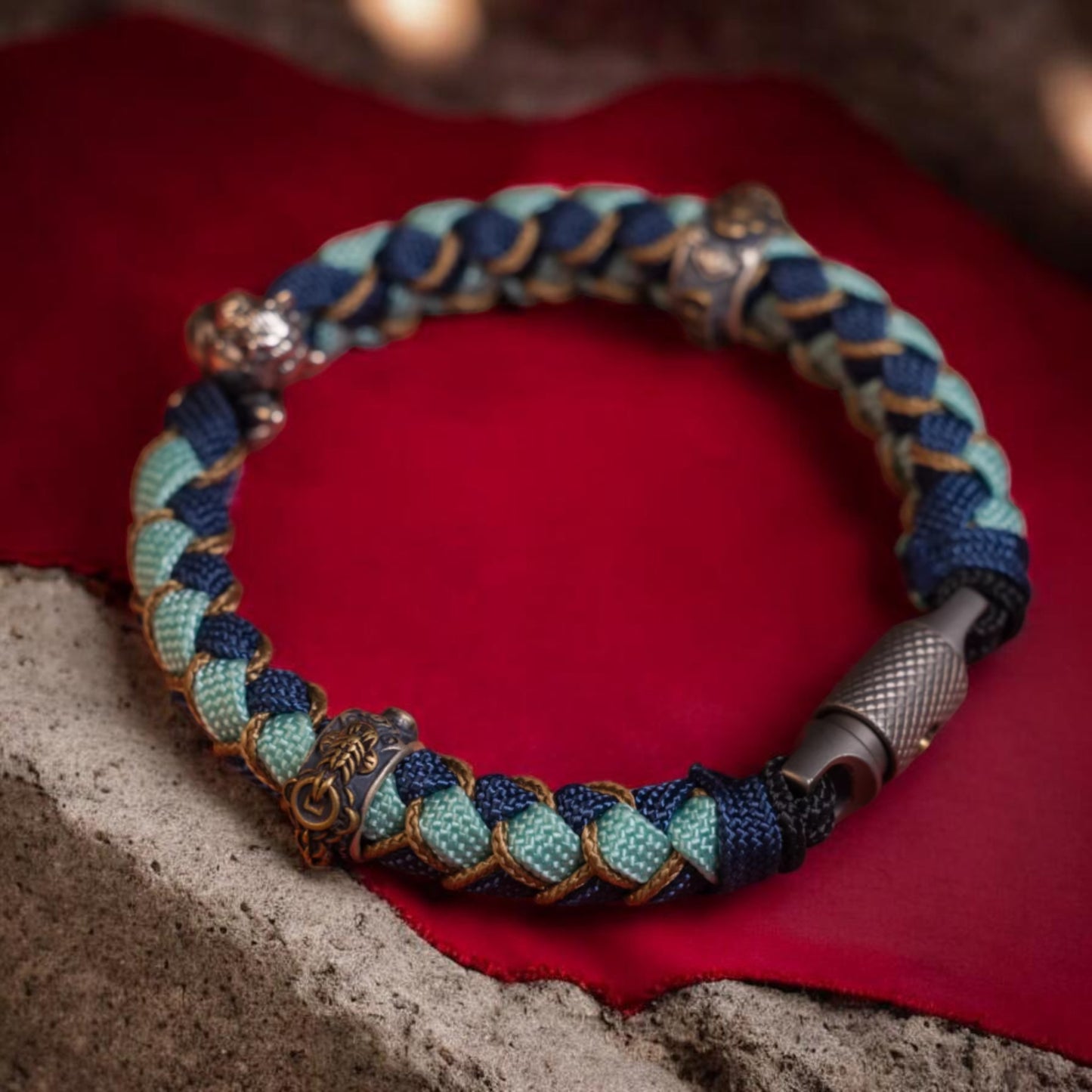 S925 Sterling Silver Zodiac Year of the Horse Braided Bracelet