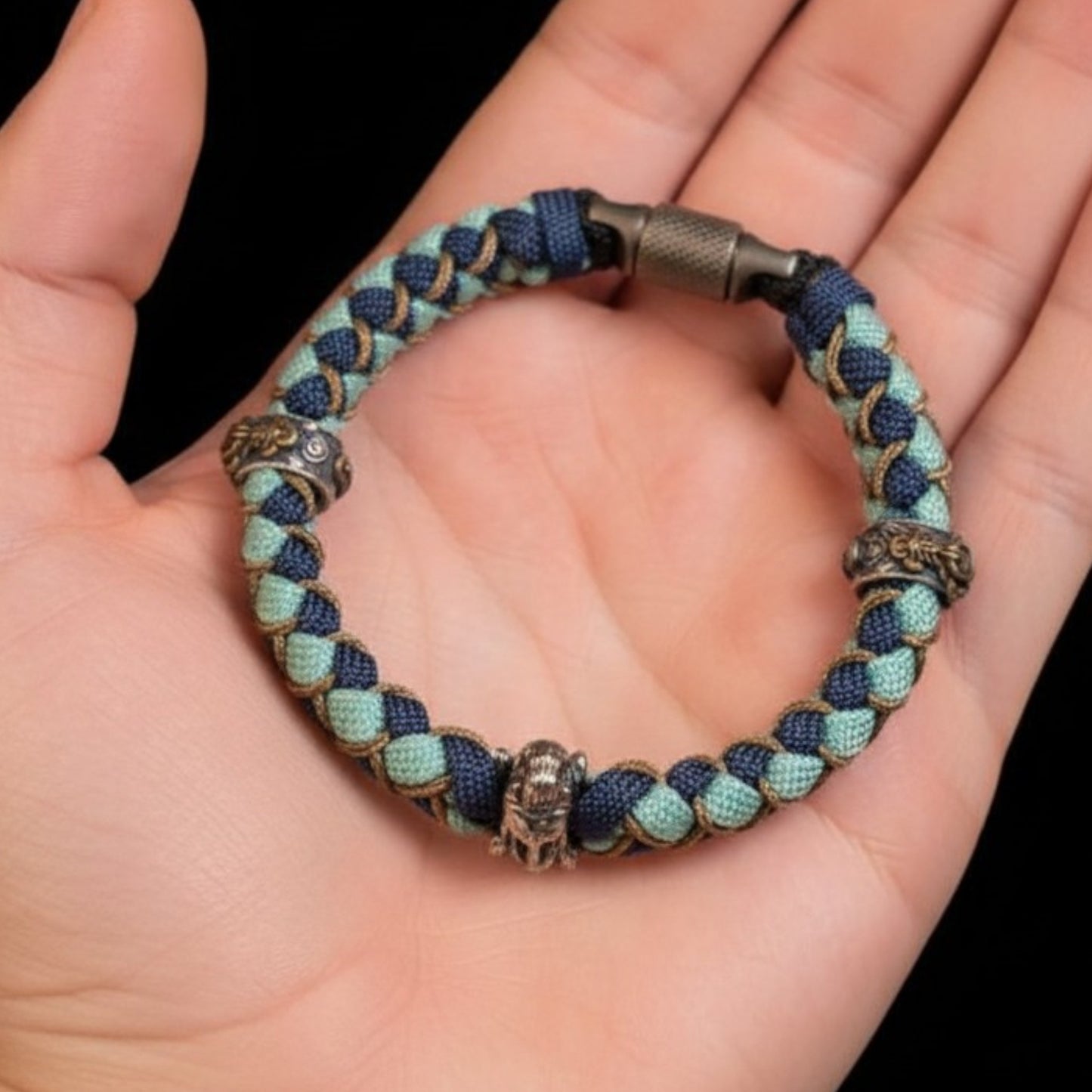 S925 Sterling Silver Zodiac Year of the Horse Braided Bracelet