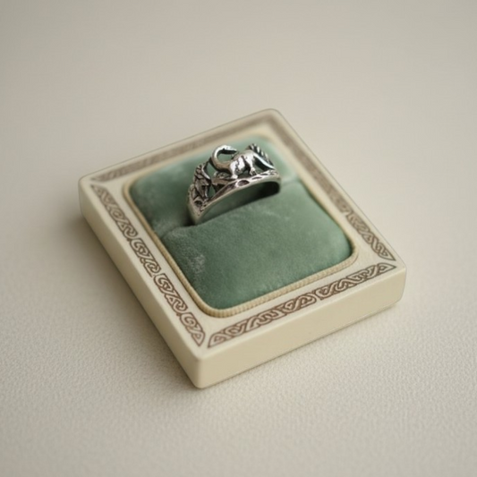 S925 Sterling Silver Dinosaur Retro-Style Ring
