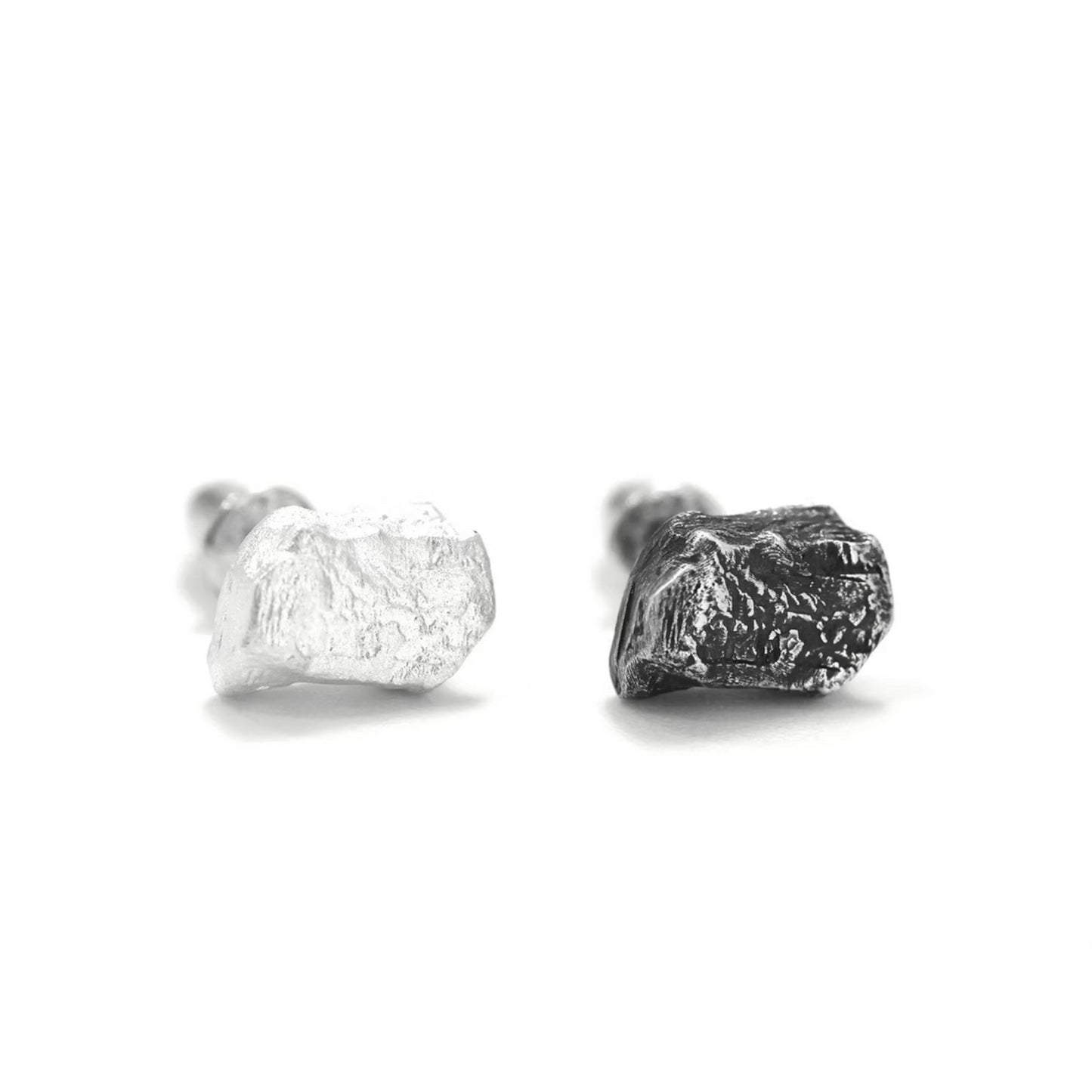 S999 Fine Silver Vintage Minimal Minimalist Men Women Stud Earrings