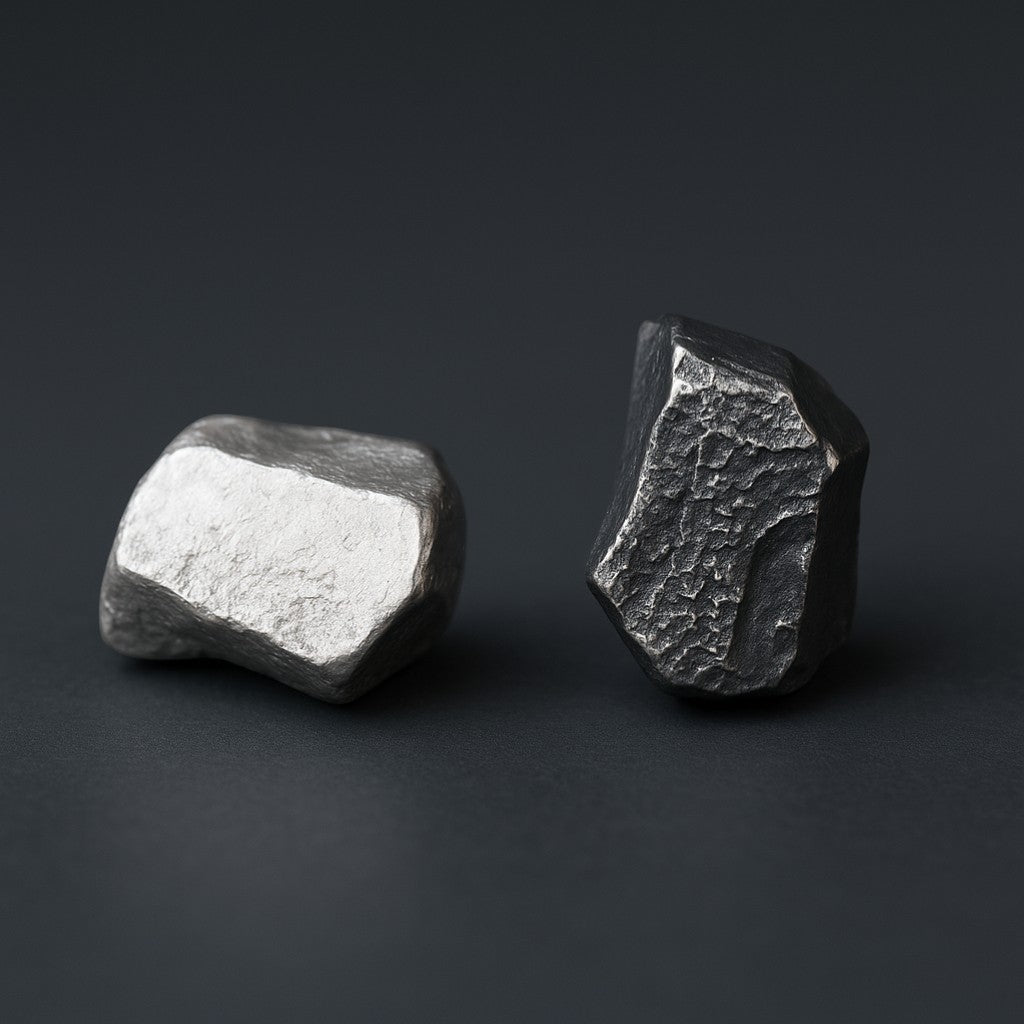 S999 Fine Silver Vintage Minimal Minimalist Men Women Stud Earrings