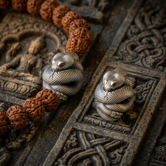 s925 Sterling Silver Detailed Rattlesnake Snake D.I.Y Bead Charm Spacer Jewelry Making
