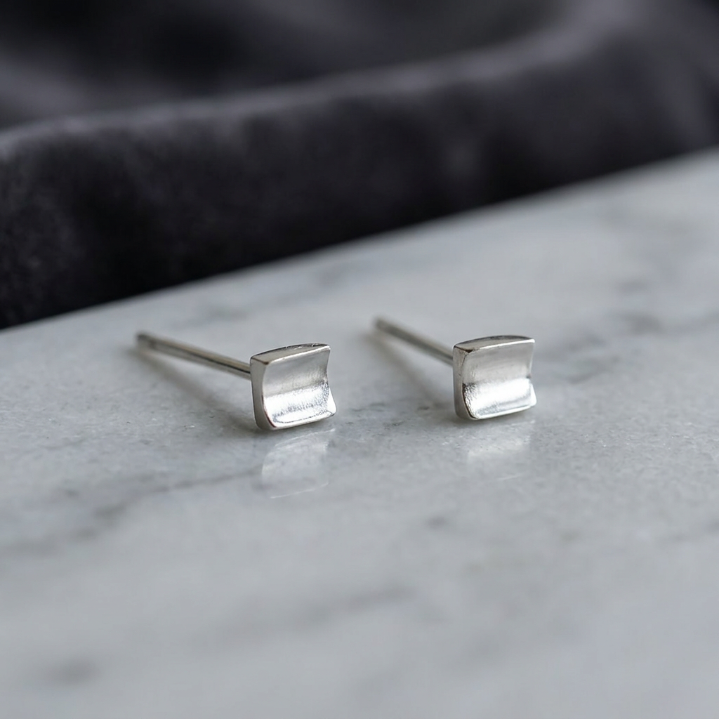 s925 Sterling Silver Mini Minimal Unisex Stud Earrings