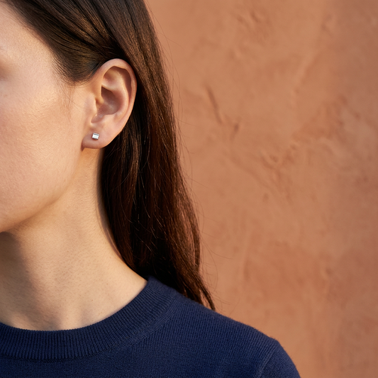 s925 Sterling Silver Mini Minimal Unisex Stud Earrings
