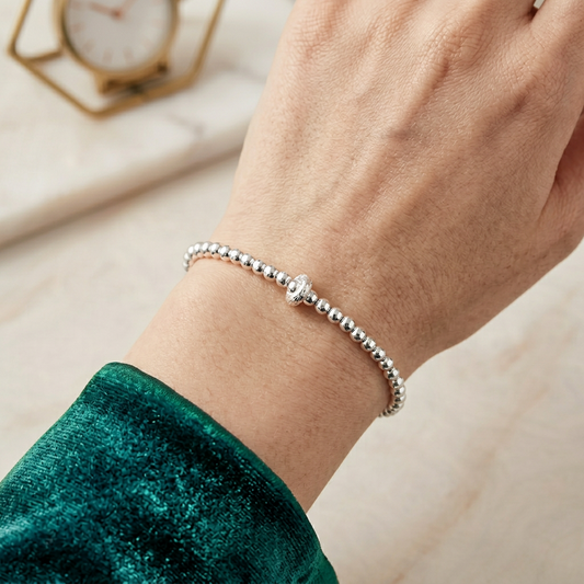s925 Sterling Silver Minimal Beads Lucky Good Fortune Koi fish Bracelet