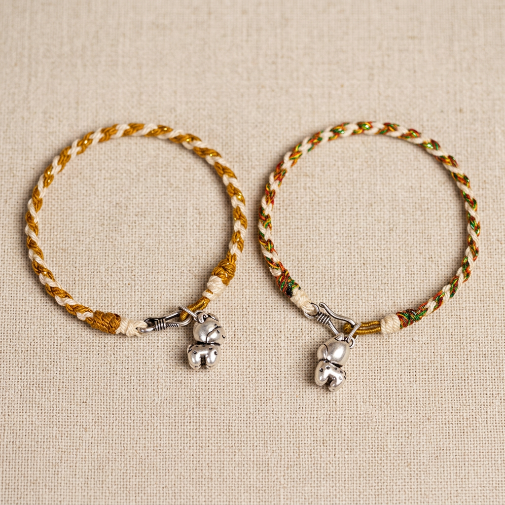 999 Fine Silver Cute Horse Charm Weaving Bracelet