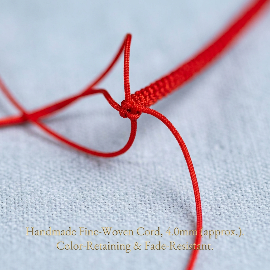 s925 Sterling Silver Taoist Talisman Charm Handwoven Unisex Red String Bangle Bracelet