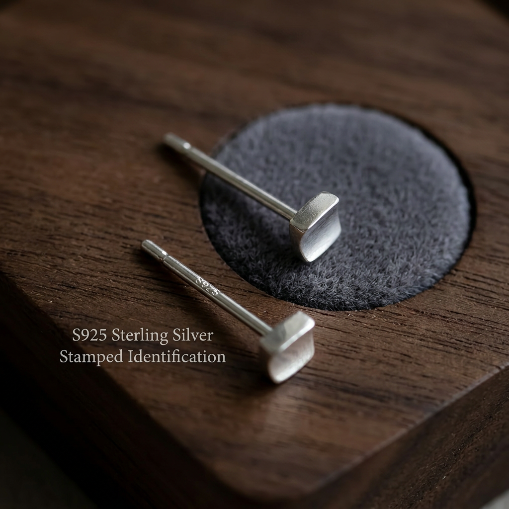 s925 Sterling Silver Mini Minimal Unisex Stud Earrings